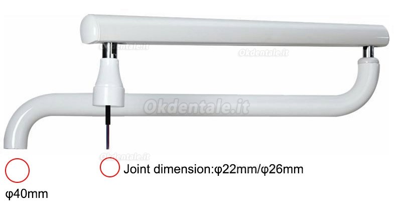 Supporto per braccio lampada orale dentale per poltrona modello HC-03